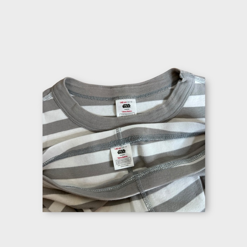 Hanna Andersson x Disney Star Wars Stormtrooper Striped Organic Pajama Set - Picture 3 of 8